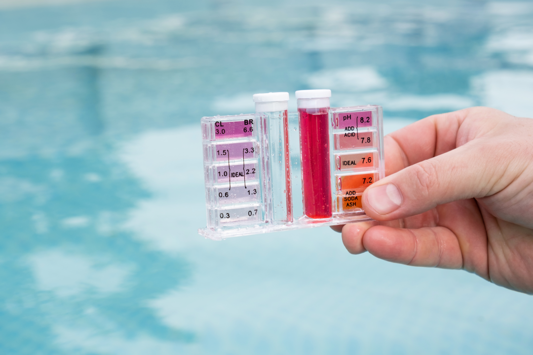 Lectura pH comparador colores kit Taylor piscina