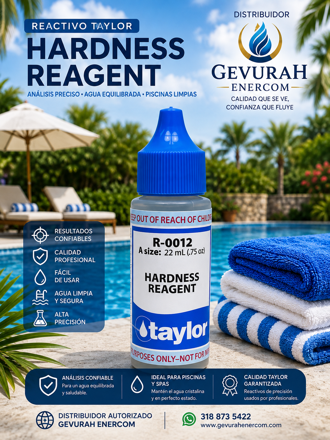 RACTIVO TAYLOR # 12 PAGINA WEB Reactivo R-0012 Taylor